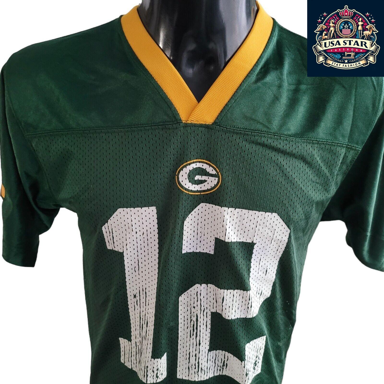 Green Bay Packers Youth Jersey - Aaron Rodgers #12 L (14-16) - Comfortable Fit & Durable Design - USASTARFASHION