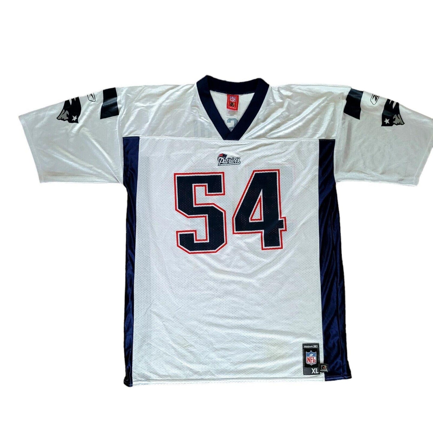 New England Patriots Tedy Bruschi #54 Jersey – Reebok NFL Size XL-USASTARFASHION