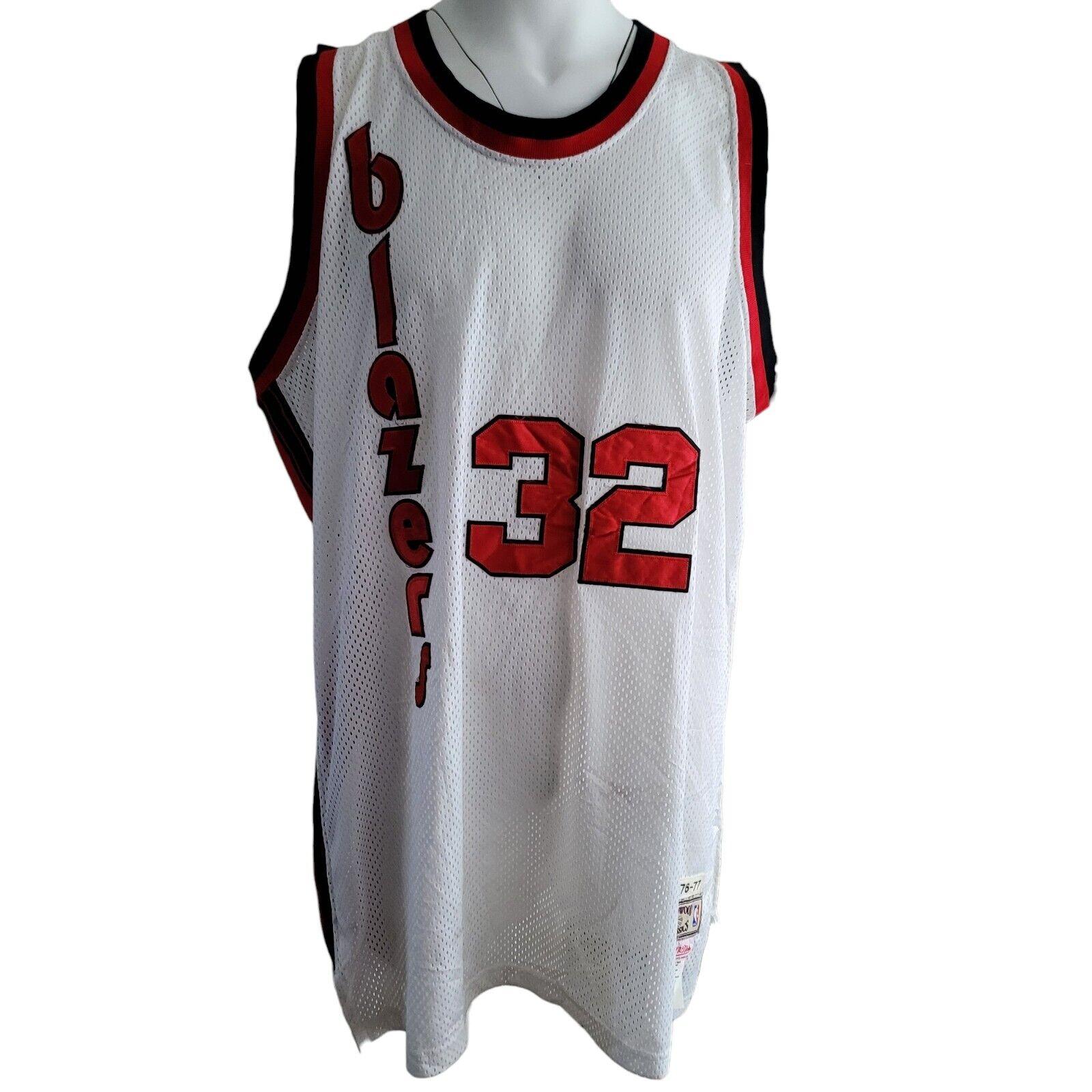 Bill Walton Portland Blazers #32 Jersey 1976-77 Size 56 Mitchell & Ness-USASTARFASHION