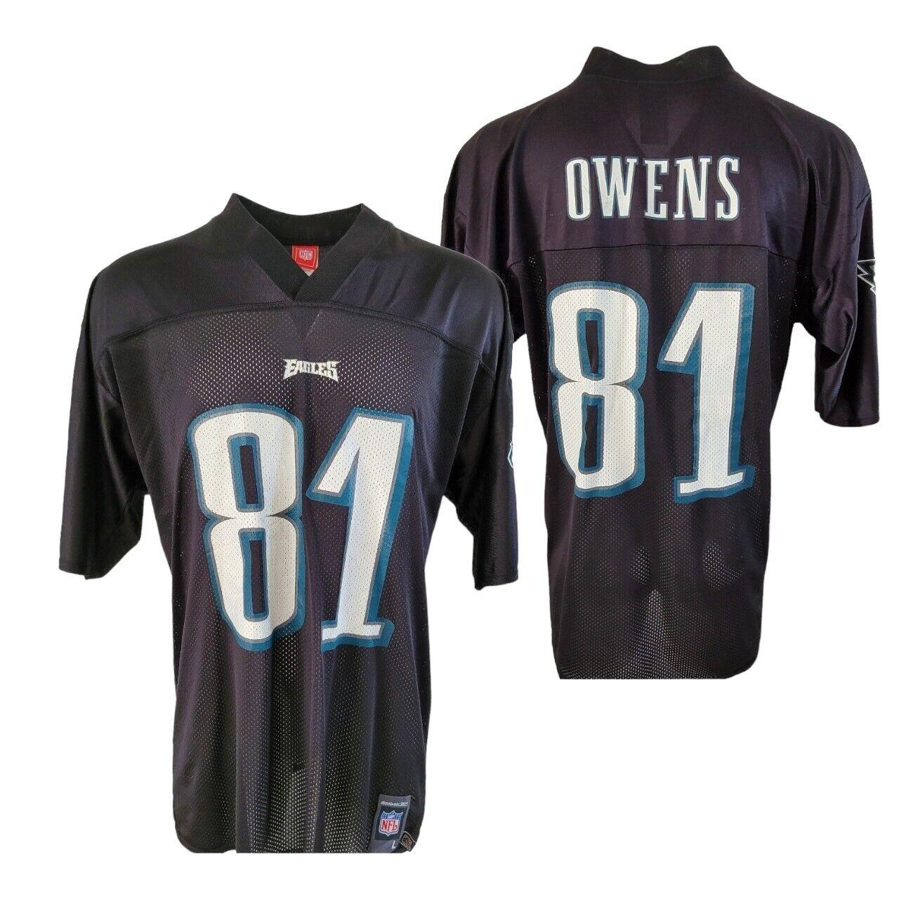 PHILADELPHIA EAGLES "OWENS #81" NFL ON FIELD JERSEY - SIZE L-USASTARFASHION