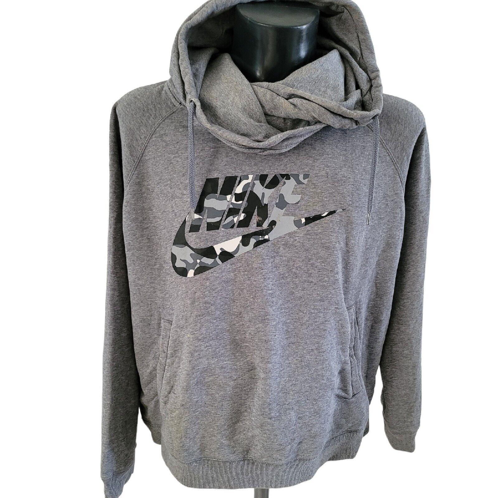 Nike Women's XL Grey Cotton Hoodie | Soft & Durable Fabric | Stylish Grey Color-USASTARFASHION