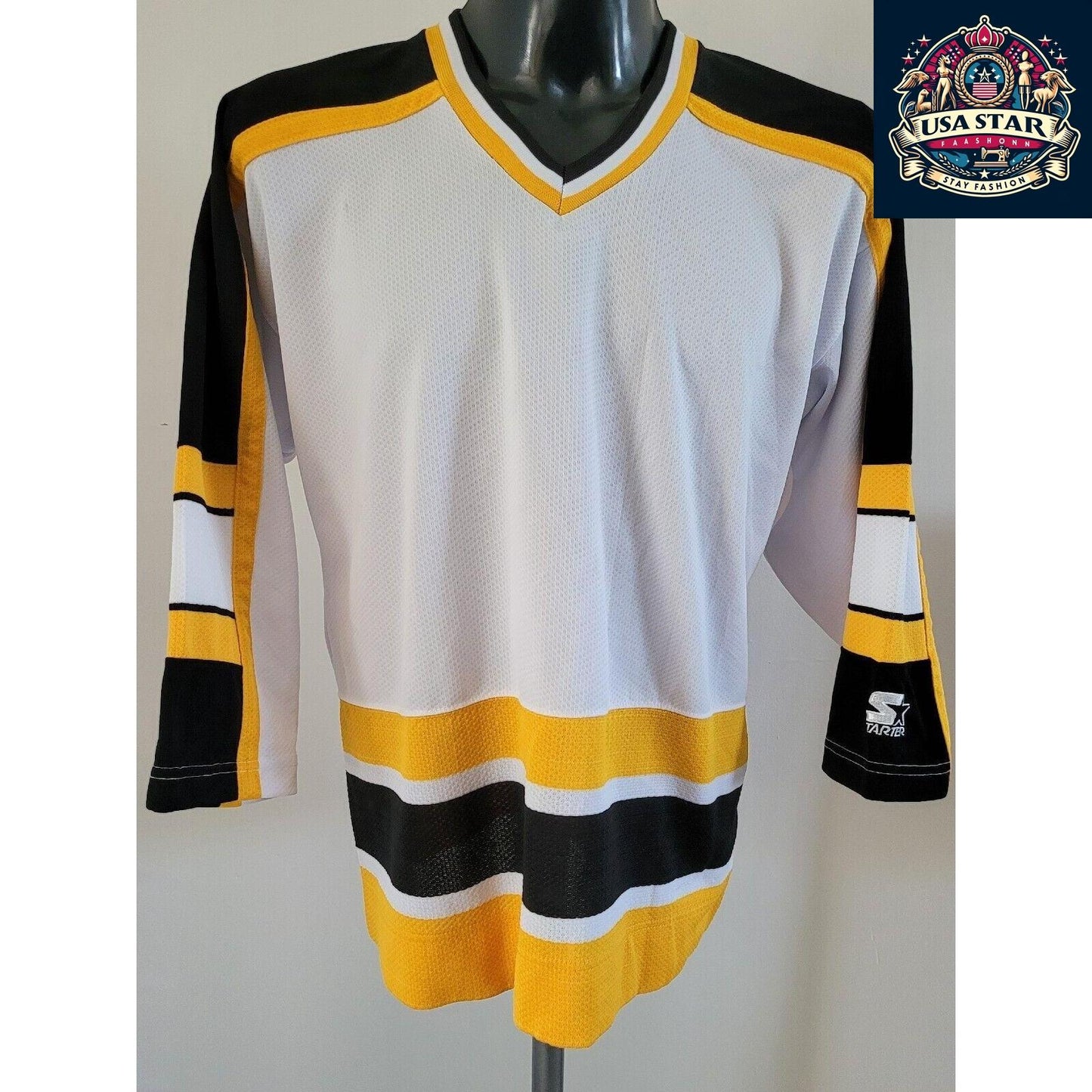 Starter NHL Jersey, Size L/XL, Vibrant Color, Breathable Fabric, Perfect for Game Days and Active Wear - USASTARFASHION