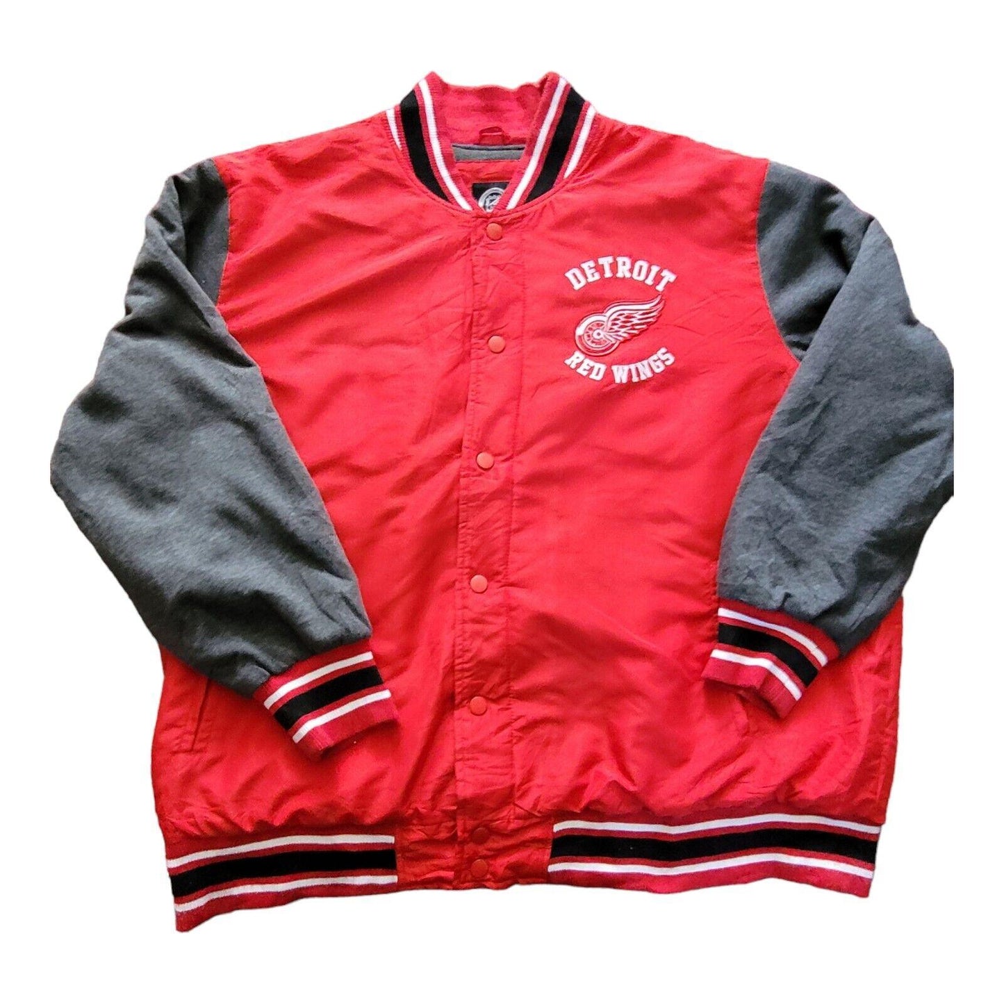 G-III APPAREL Detroit Red Wings Varsity Jacket in 4XL, Premium Quality-USASTARFASHION