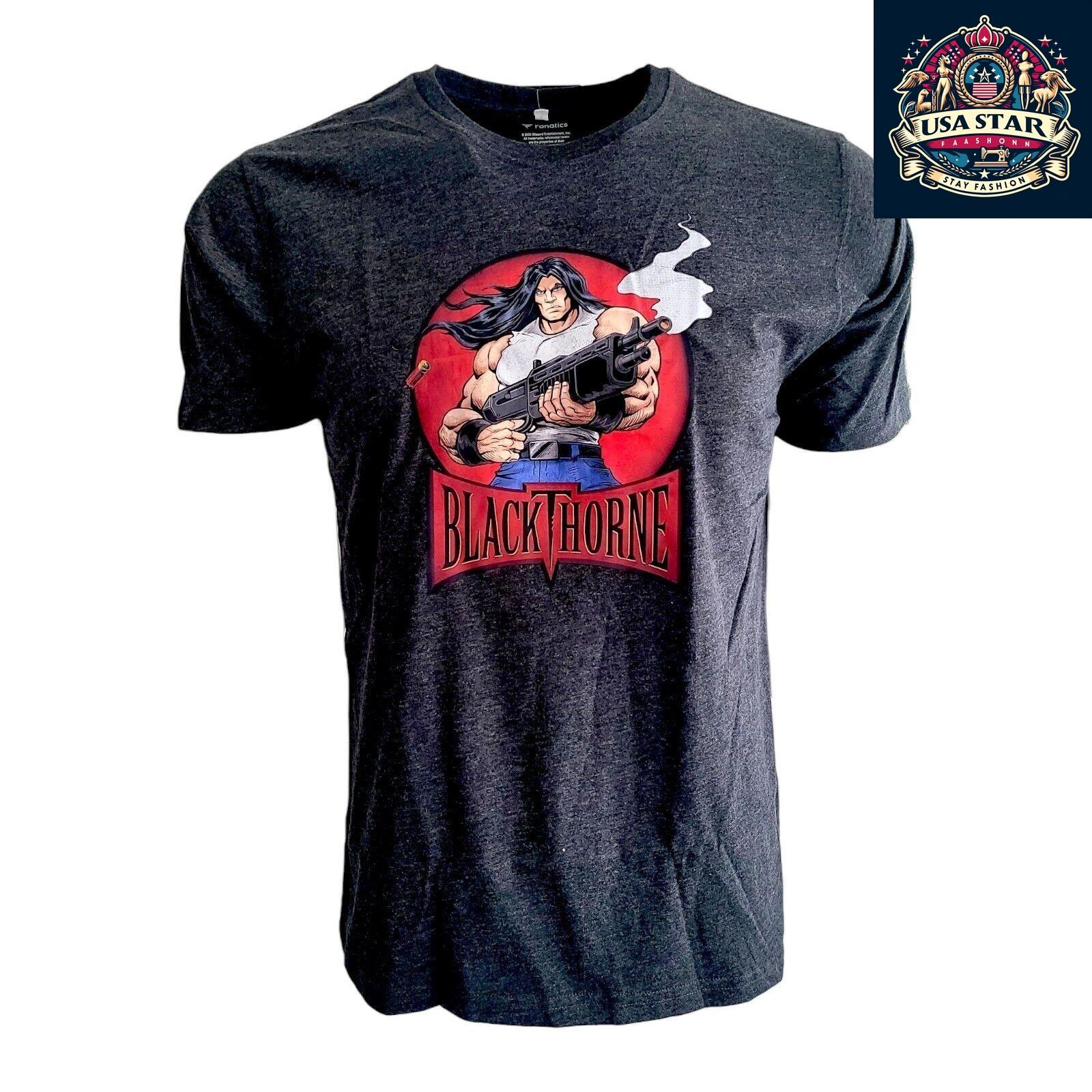 Blizzard Fanatics T-Shirt - Black Thorne Rock 'n Roll Racing Arcade Collection for Gamers USASTARFASHION