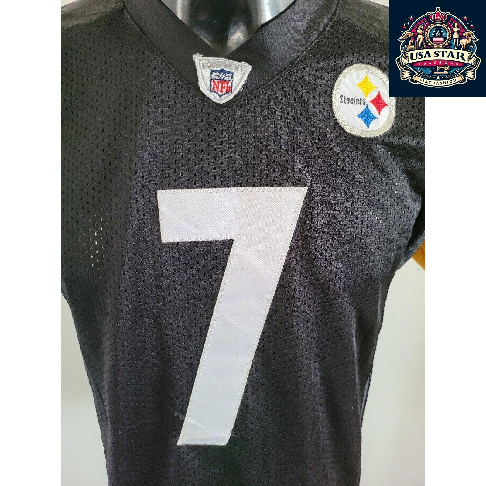 Pittsburgh Steelers Youth Jersey #7 Ben Roethlisberger Large 14/16 - Comfortable, Stylish, Iconic Design - USASTARFASHION