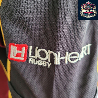 LionHeart Warriors Rugby Jersey Adult Size XL #19 - Breathable Fabric, Iconic Design for Fans - USASTARFASHION