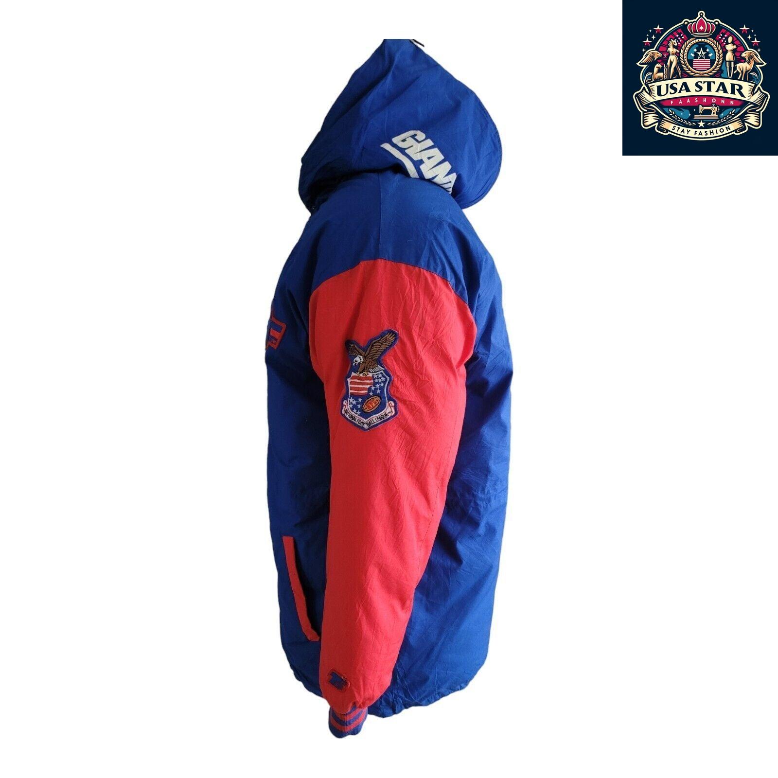 New York Giants Jacket - XL Triple Fat Goose Urban Parka with Down Insulation for Warmth - USASTARFASHION