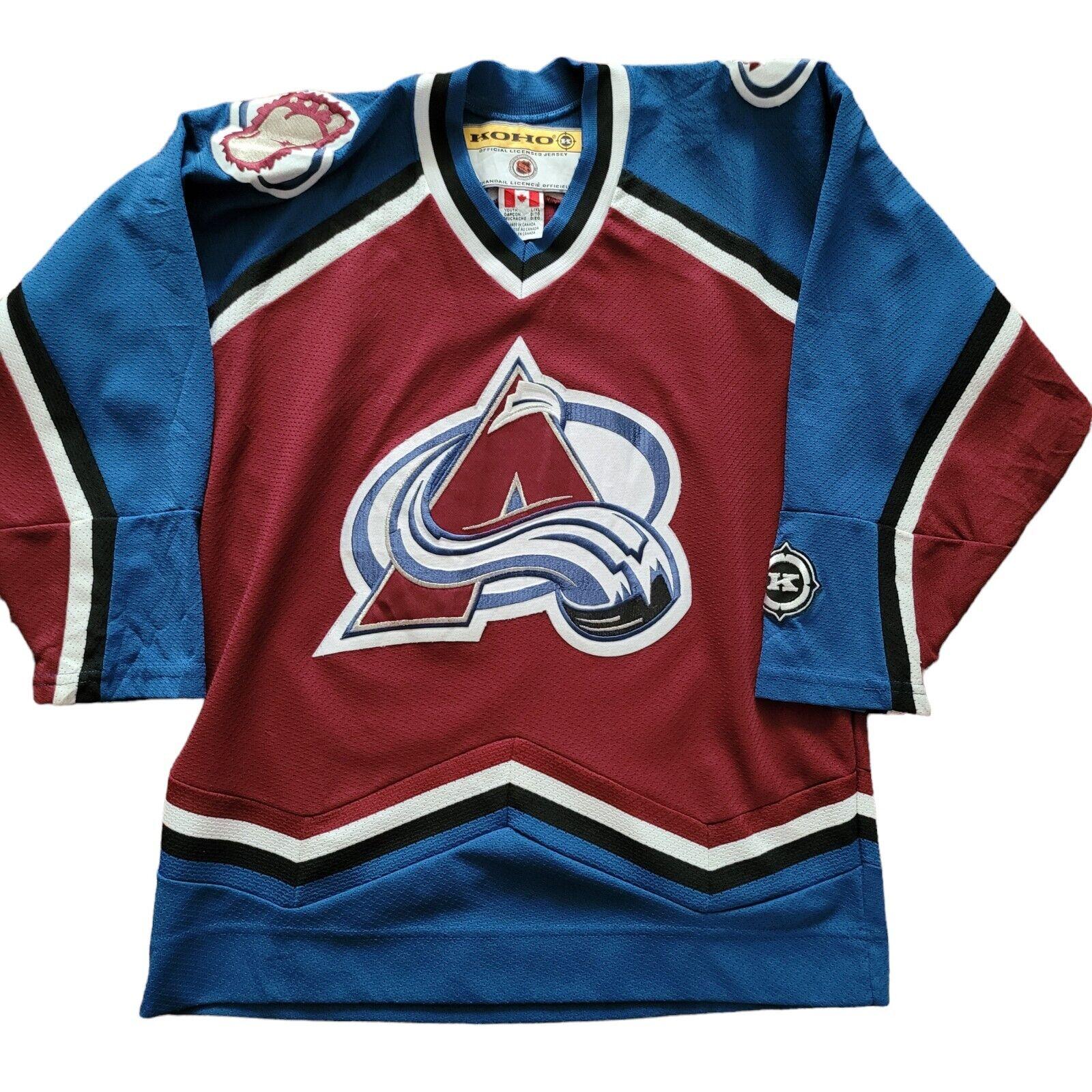 NHL Colorado Avalanche Vintage 90s Hockey Shirt Youth L/XL-USASTARFASHION