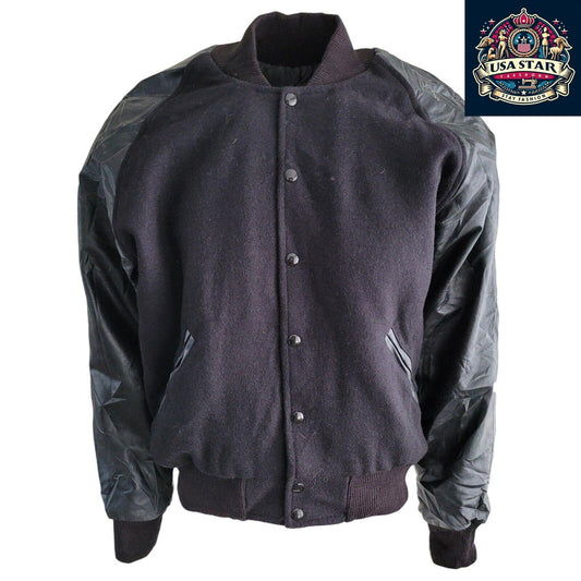 MA National Champions Varsity Wool Jacket Size L - Classic Design, Durable Comfort, Made in USA - USASTARFASHION