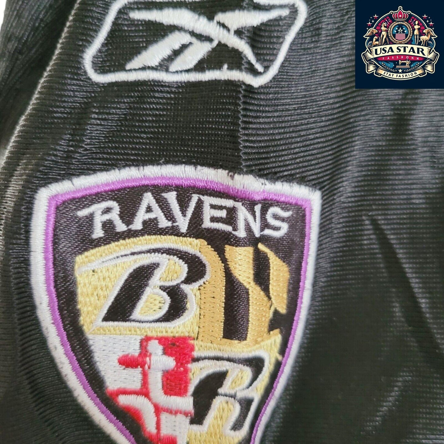 Joe Flacco #5 Ravens Jersey - Black Reebok NFL Medium - Durable, Stylish Fan Gear for Game Day - USASTARFASHION