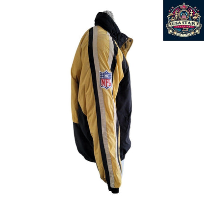 Reebok Steelers Jacket XL - Padded Insulation, Warmth, Bold Yellow & Black Team Colors - USASTARFASHION