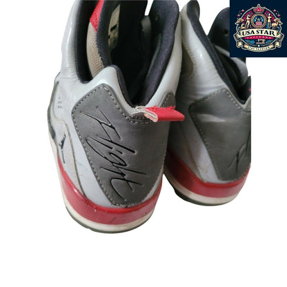 Jordan Flight Leather Grey Basketball Shoes Size 6 UK With Ankle Support And Cushioning - USASTARFASHION