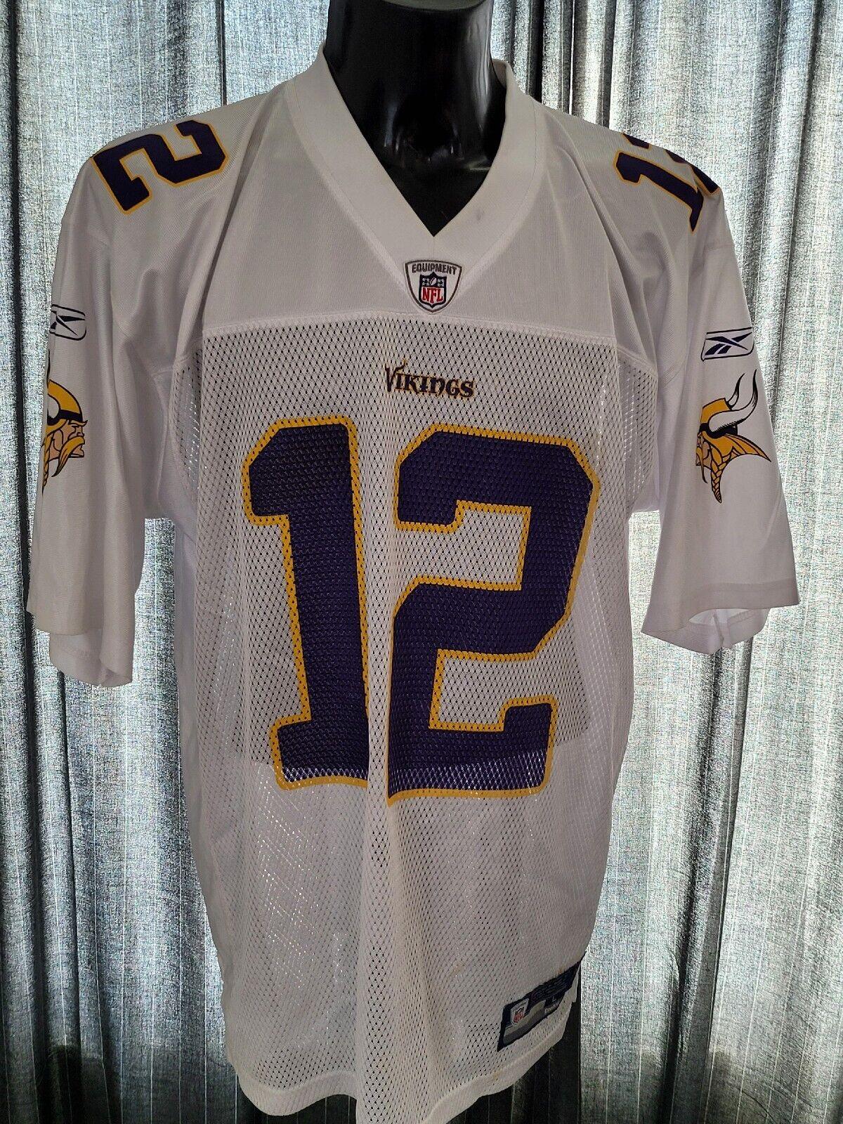 Minnesota Vikings Adult Large Jersey #12 Harvin - NFL Reebok-USASTARFASHION