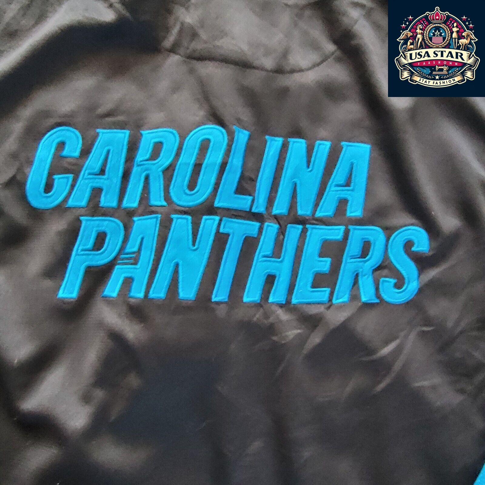 GIII Carolina Panthers Track Jacket Size L - Stylish, Comfortable, Iconic Team Colors - USASTARFASHION