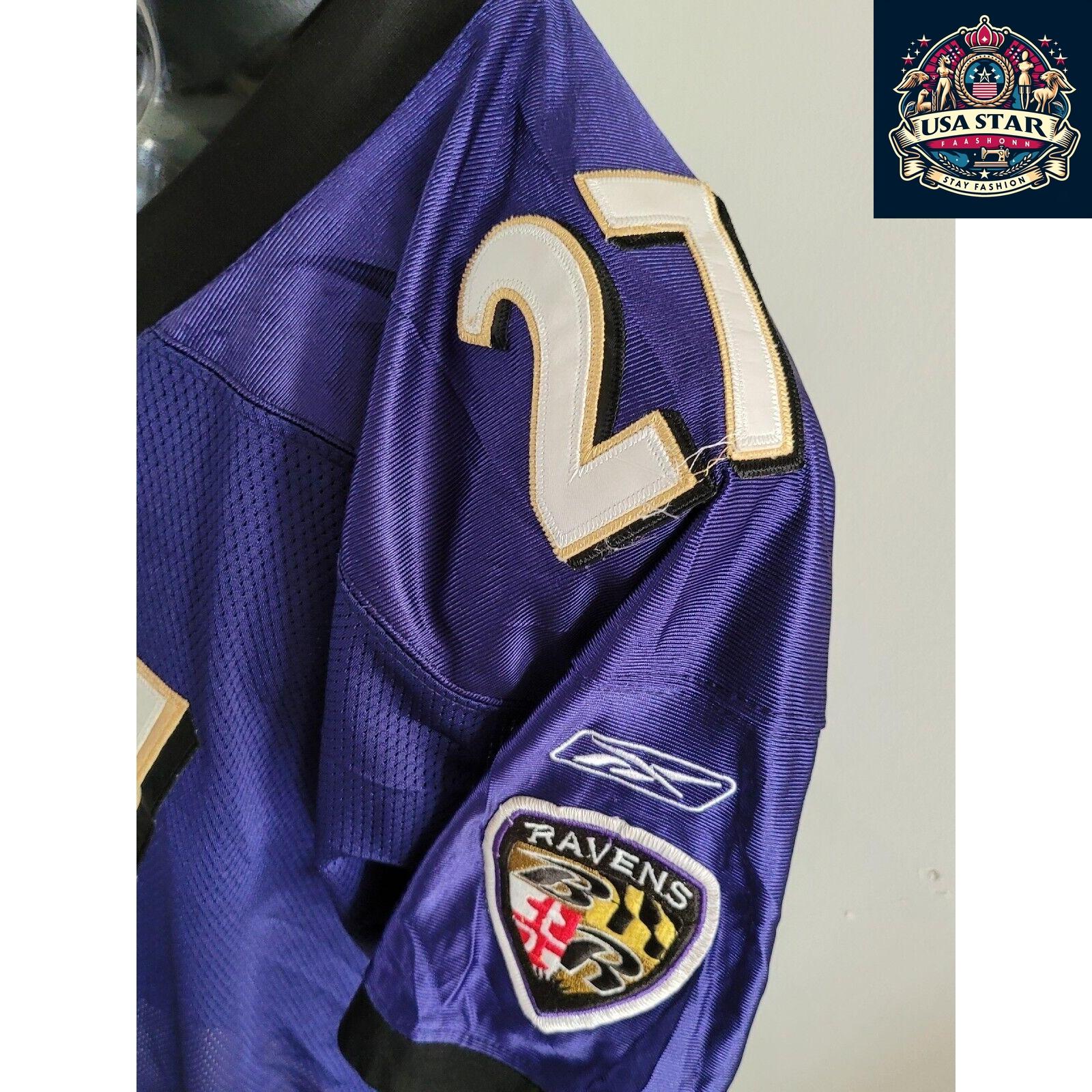 Baltimore Ravens Authentic Reebok Jersey Adult Large #27 Ray Rice - Comfortable & Durable NFL Apparel - USASTARFASHION