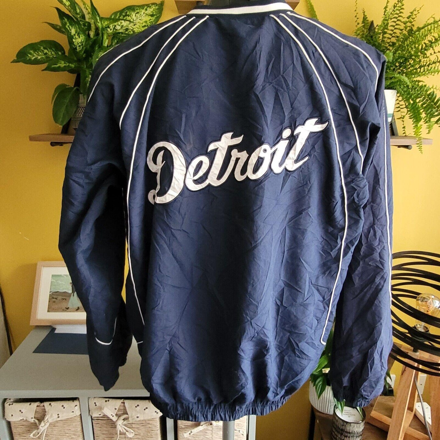 G-III APPAREL Detroit Tigers Size L Zipped Pullover Jacket-USASTARFASHION