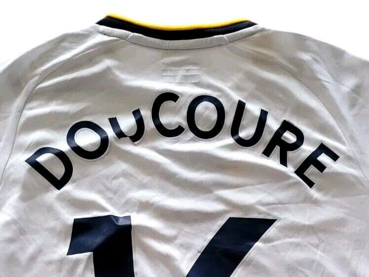 Everton FC Hummel Third Shirt Y2XL Doucouré 16 White - Official Merchandise-USASTARFASHION