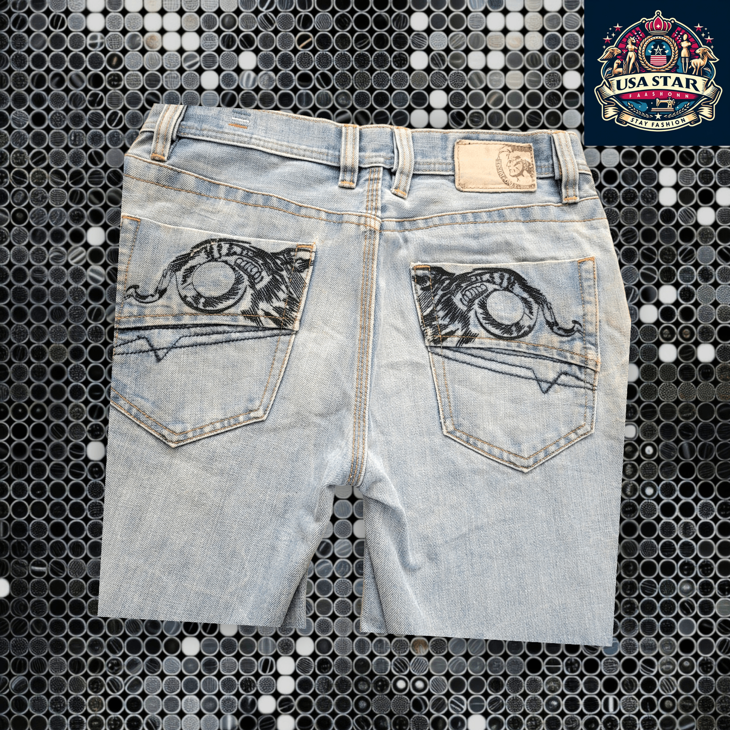 Diesel Denim Jorts - Men's Distressed 5-Pocket Shorts, Modern Fit, Comfortable Size W32 - USASTARFASHION