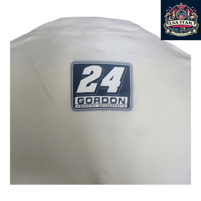 Jeff Gordon 24 Long Sleeve NASCAR T-Shirt, Men's Large, Navy Blue Cotton, Stylish & Comfortable - USASTARFASHION