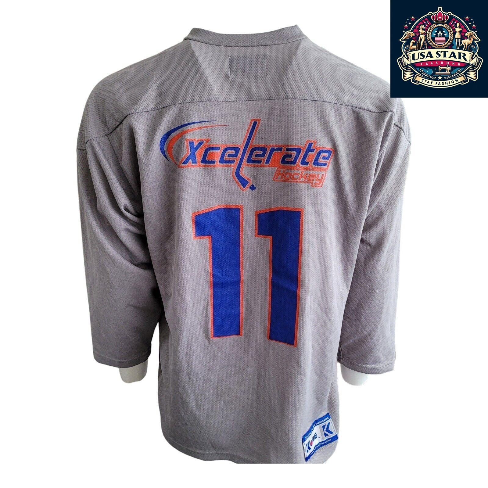 Vintage Kobe EXCELERATE Hockey Jersey Size S - 100% Polyester, Classic Retro Design, Excellent Condition - USASTARFASHION