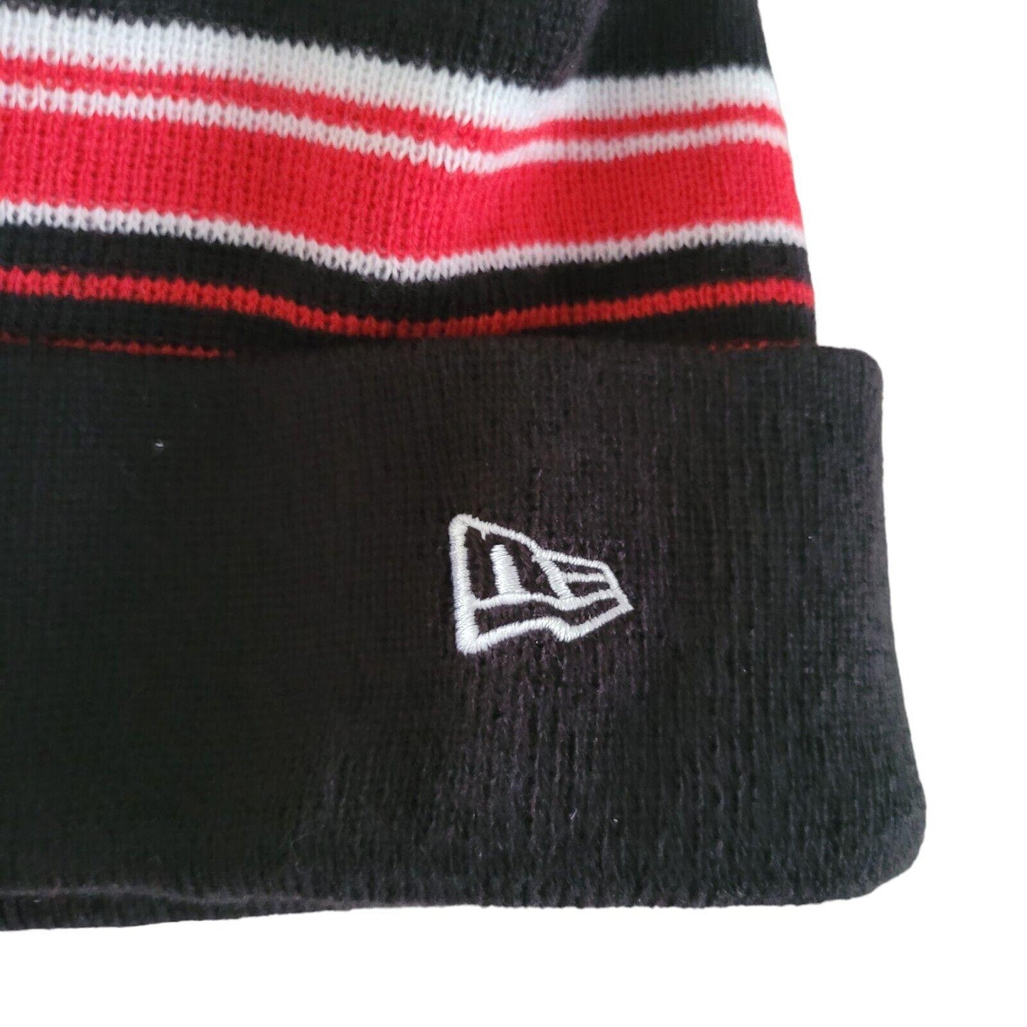 Chicago Bulls NBA '21 NE Striped Beanie Hat - Authentic New Era Design-USASTARFASHION