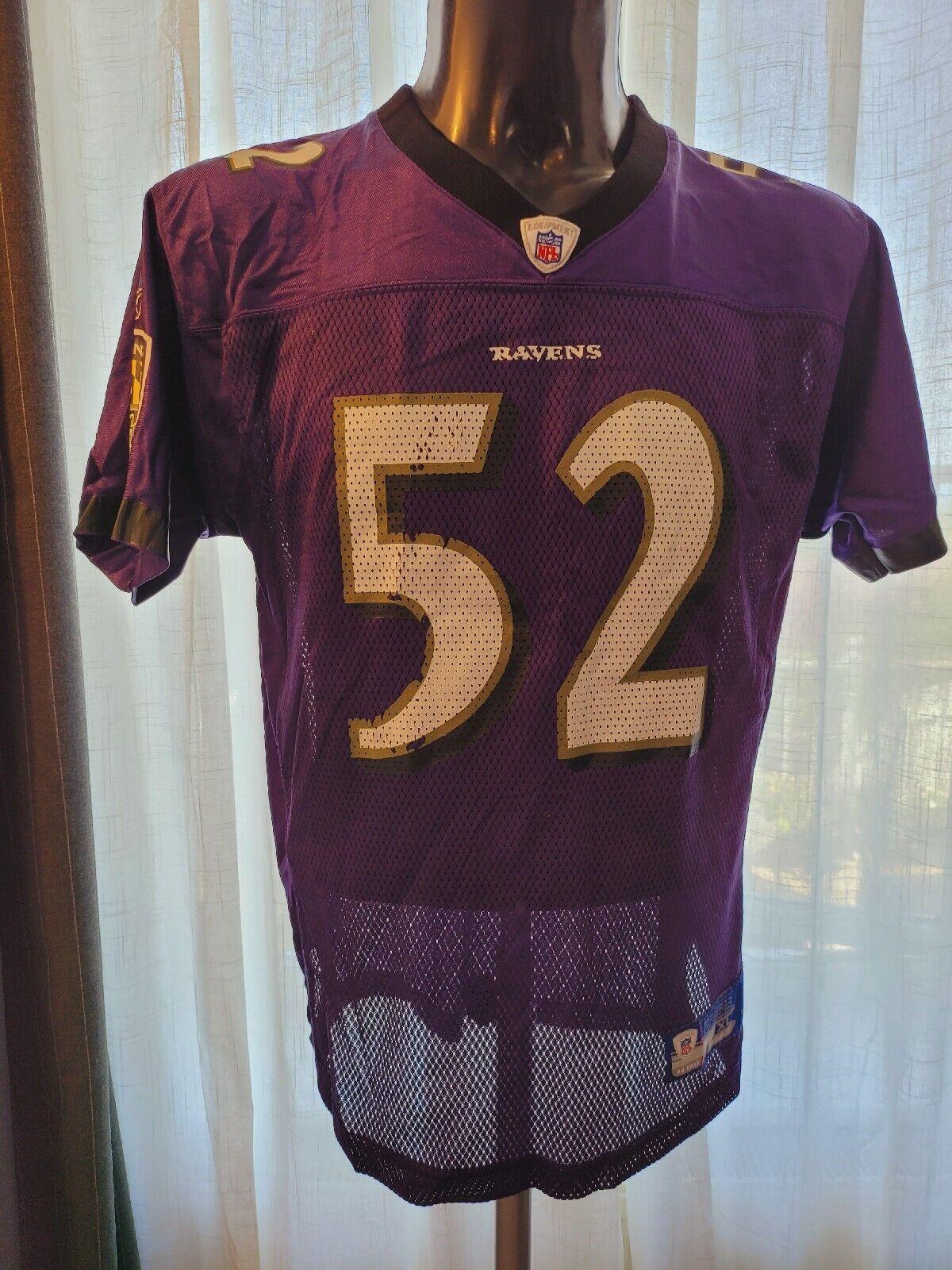 Reebok NFL #52 Ray Lewis Baltimore Ravens Youth XL Adult S Jersey-USASTARFASHION