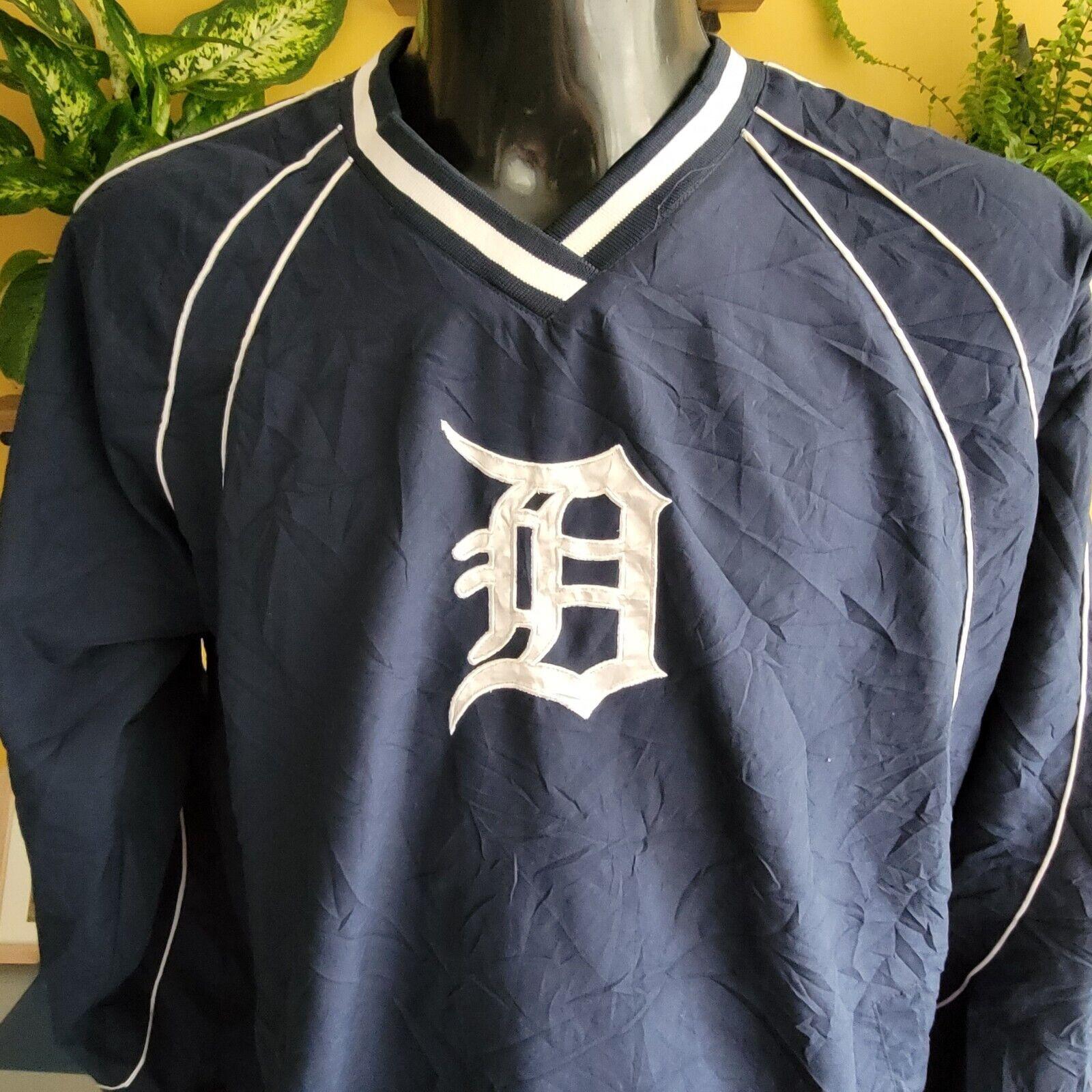 G-III APPAREL Detroit Tigers Size L Zipped Pullover Jacket-USASTARFASHION