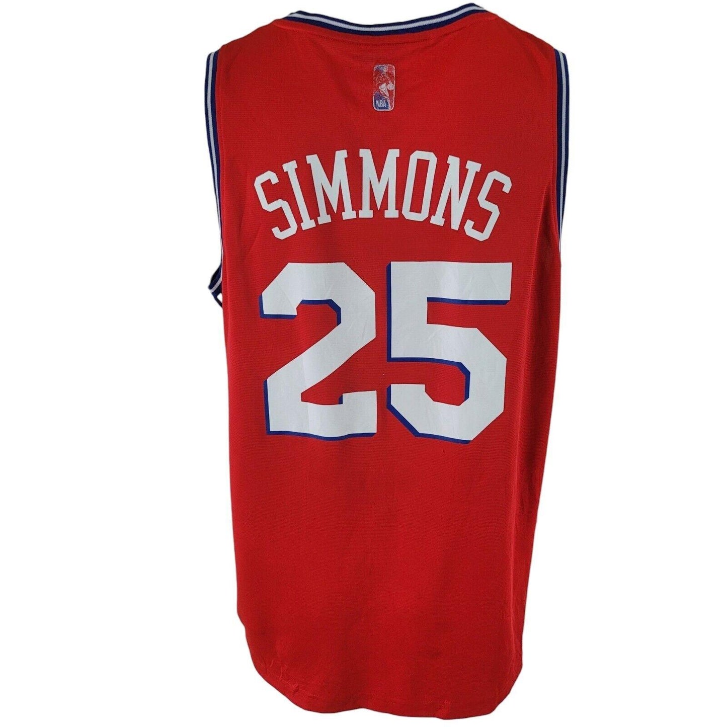 Philadelphia Sixers #25 Ben Simmons NBA Jersey - Authentic Size L-USASTARFASHION