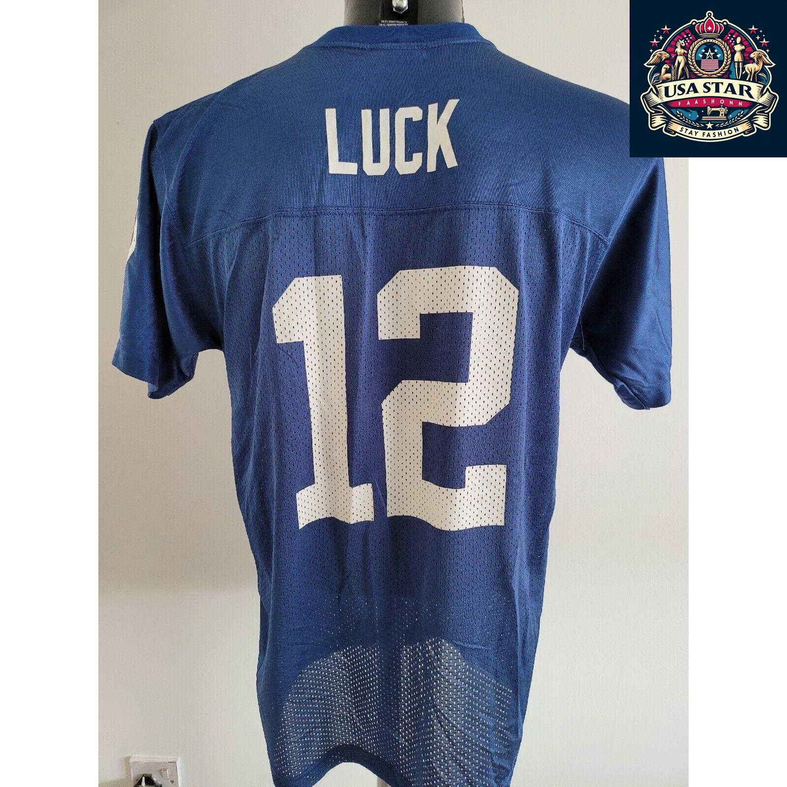 Indianapolis Colts Youth Jersey XL Andrew Luck #12 Shirt - Comfortable, Durable Team Apparel - USASTARFASHION