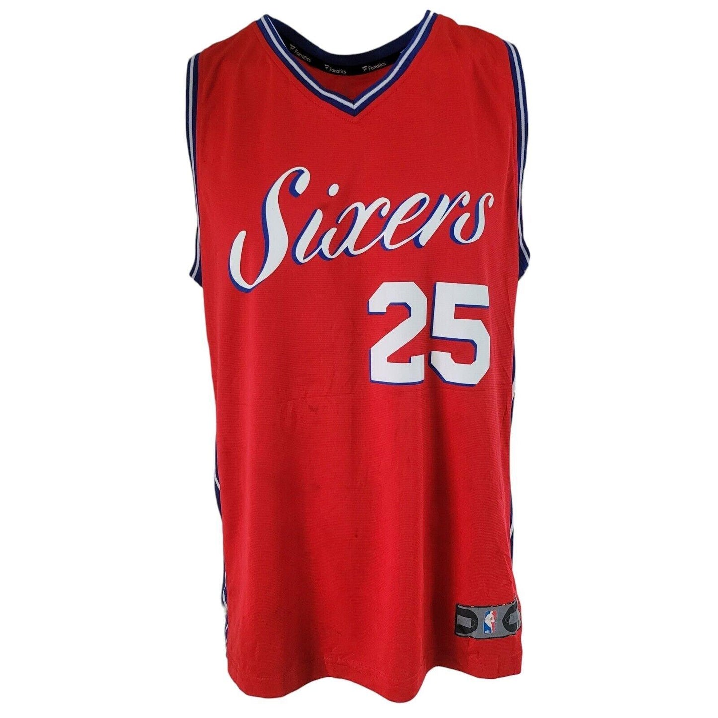 Philadelphia Sixers #25 Ben Simmons NBA Jersey - Authentic Size L-USASTARFASHION