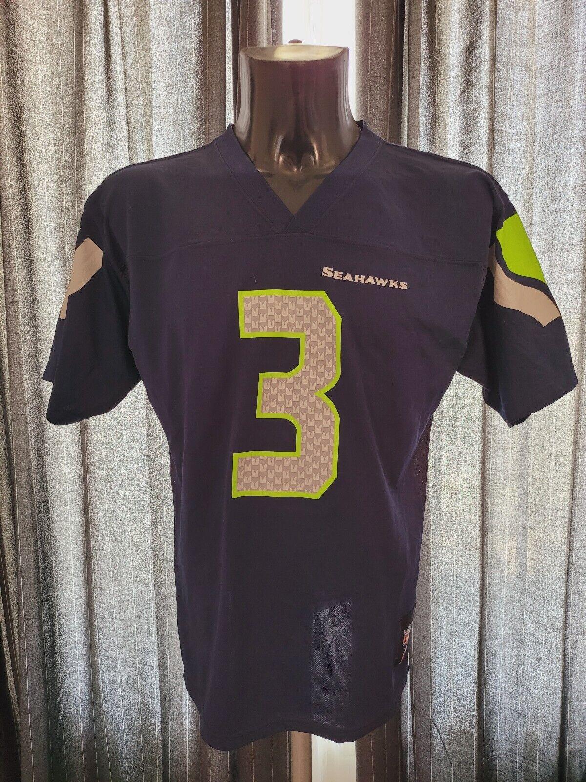 Seattle Seahawks Youth XL (18-20) USA #3 Wilson NFL Football Jersey-USASTARFASHION