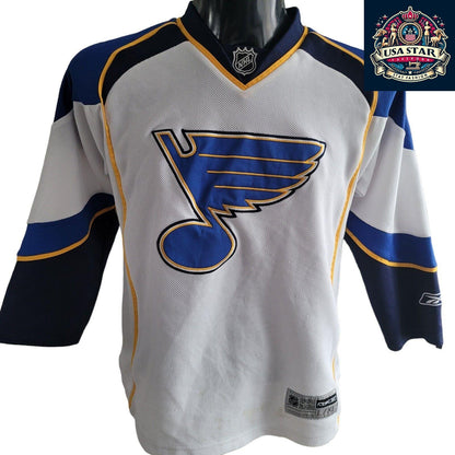 Vintage Reebok St. Louis Blues Youth Hockey Jersey L/XL - Retro Design, Comfort Fit, NHL Style - USASTARFASHION