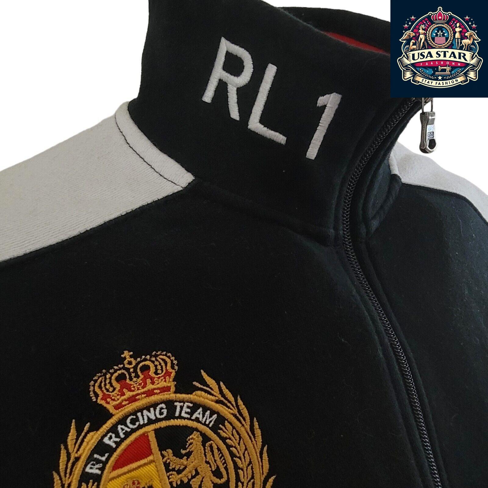 XL Polo Racing Jacket, Polo Ralph Lauren RL Racing Spain Tracksuit Top, Breathable Fabric, Classic Design - USASTARFASHION