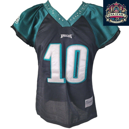 Philadelphia Eagles Jersey Women Reebok Jackson 10 – Official NFL Merchandise Size Small - USASTARFASHION