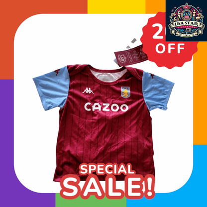 Aston Villa Baby Kit Jersey & Socks Set 18M - Official Aaron #10 2023/24 for Little Fans - USASTARFASHION