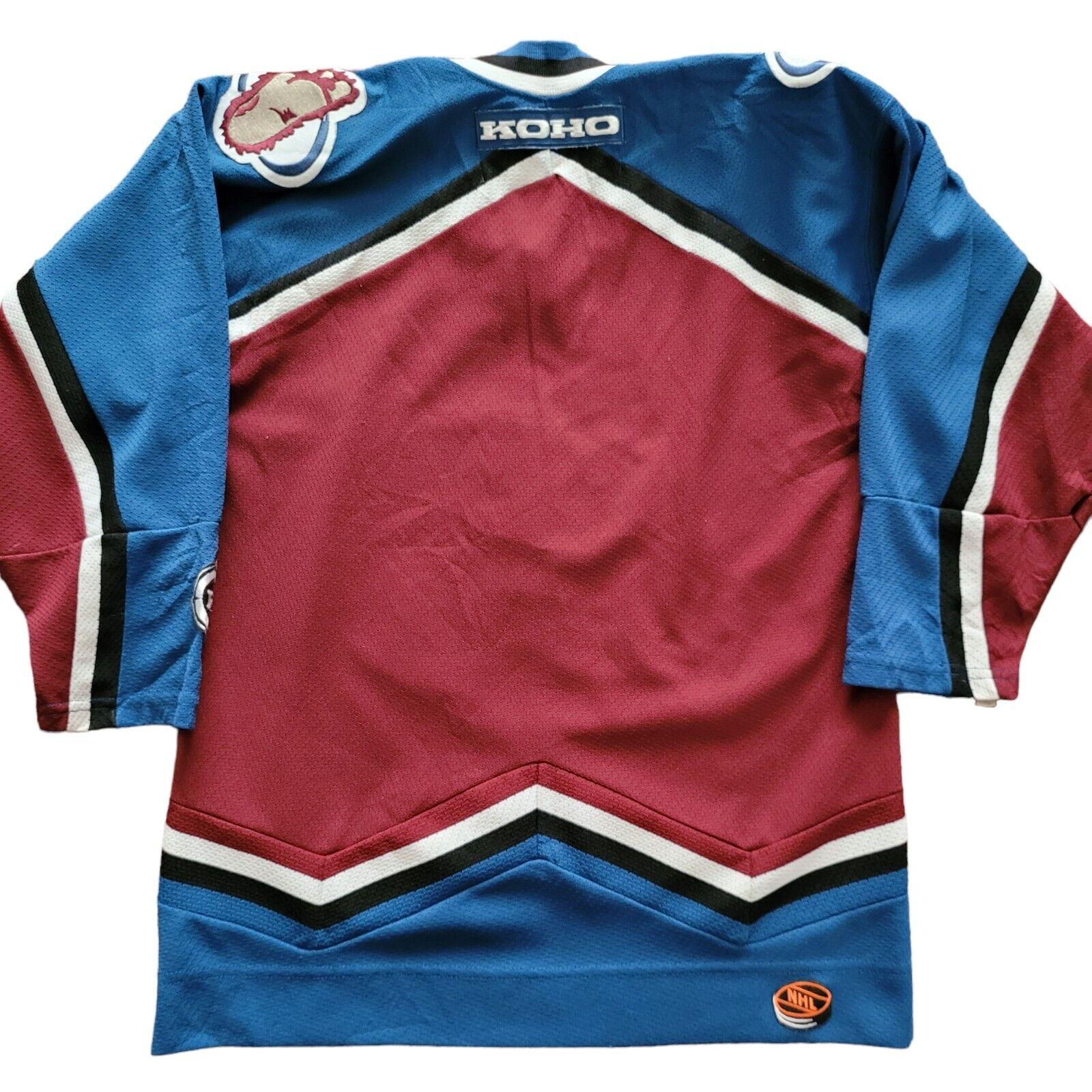 NHL Colorado Avalanche Vintage 90s Hockey Shirt Youth L/XL-USASTARFASHION