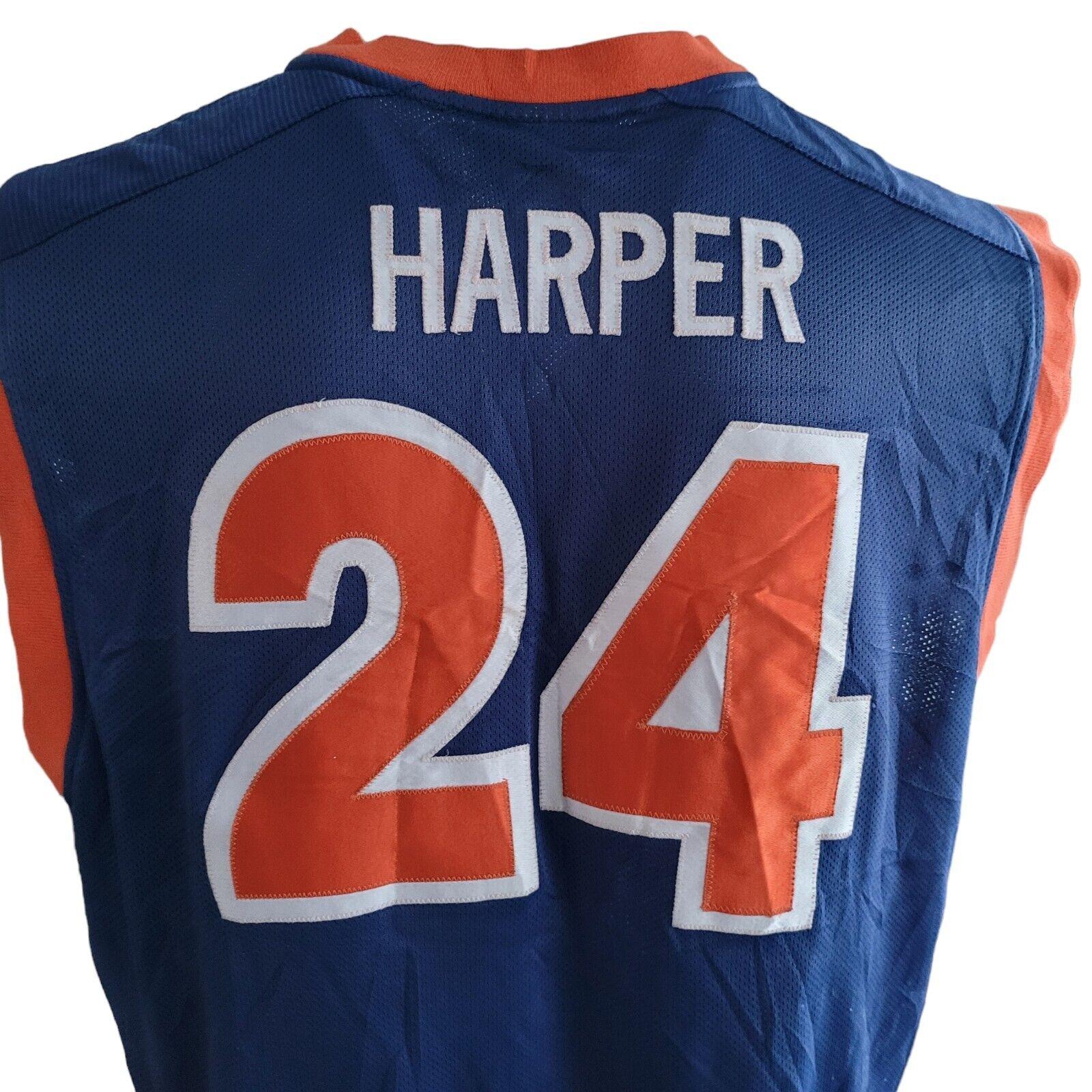 Virginia.#34 Harper AND1 Basketball Jersey - Navy (Size XL)-USASTARFASHION