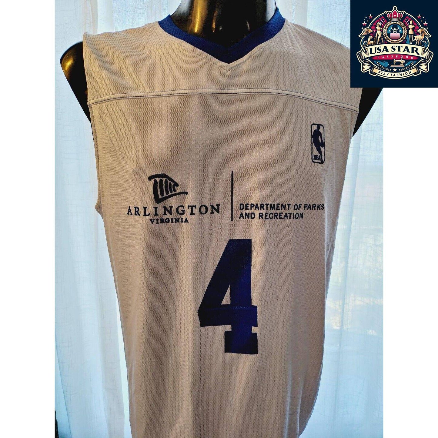 NBA JR Wizard Jersey #4 Reversible Vest for Kids | Stylish Comfort & Team Spirit - USASTARFASHION