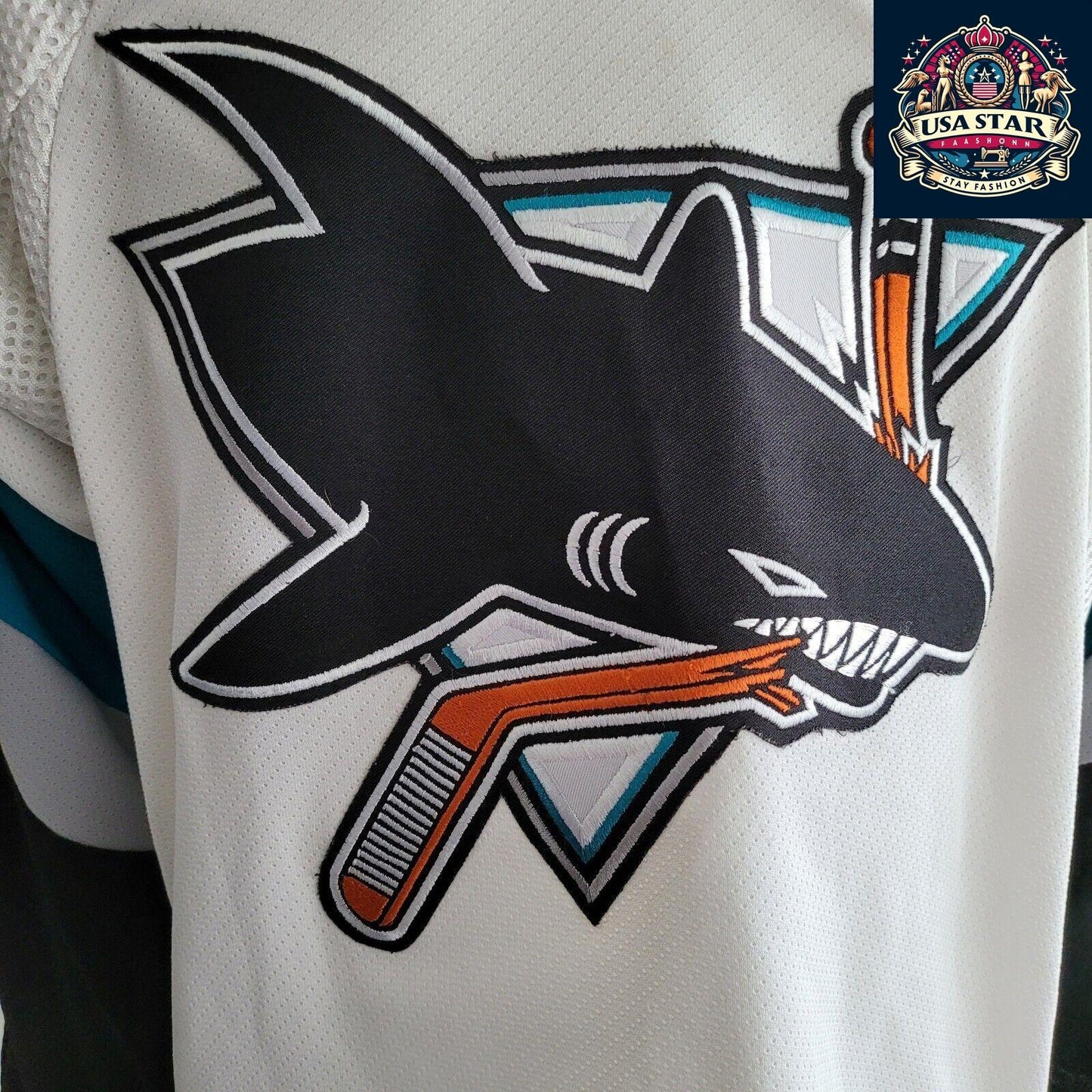 🏒 Vintage Authentic Men's Canada CCM Hockey San Jose Sharks Jersey - Size L - USASTARFASHION