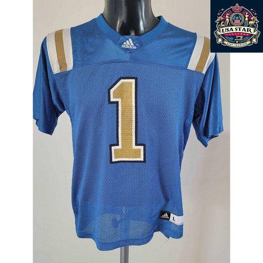 Adidas Colts Jersey Youth 14-16 Years Blue V-Neck, Durable Fabric, Authentic Team Details - USASTARFASHION