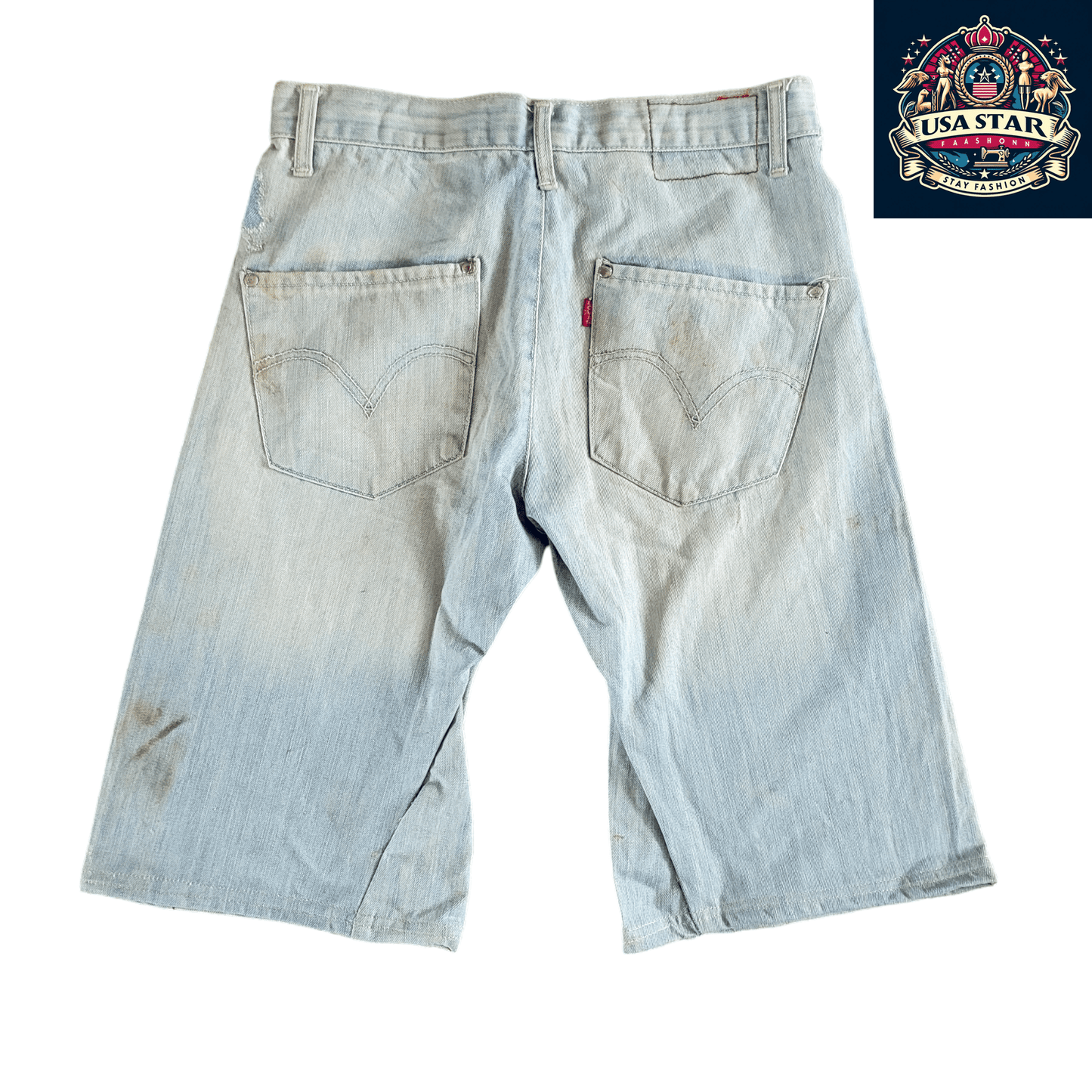 Levi's Jorts W29 Light Blue Denim - Durable Comfort & Versatile Style for Everyday Wear - USASTARFASHION