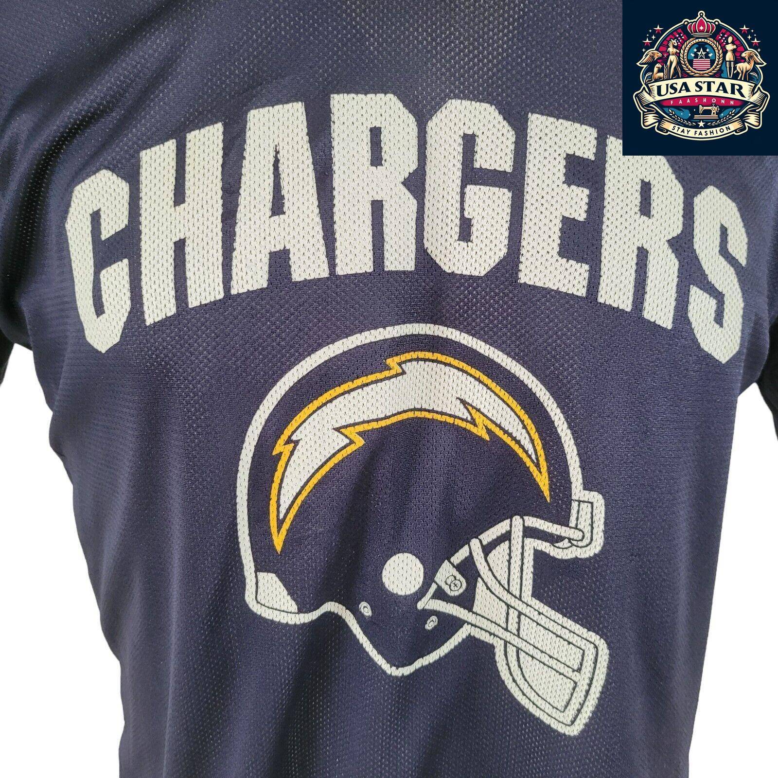 Los Angeles Chargers Jersey - Reversible Flag Football Jersey Size M for Comfortable Team Pride - USASTARFASHION