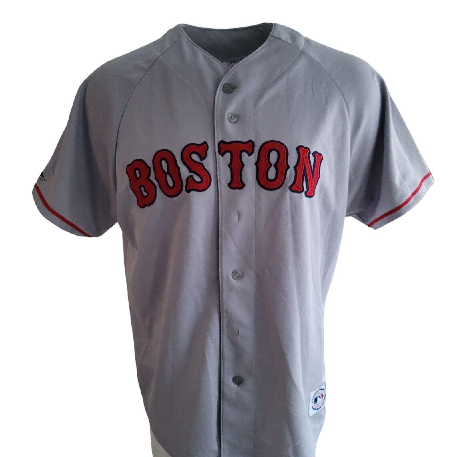 Pedro Martínez #45 Red Sox Majestic MLB Baseball Jersey | XL Men's Size-USASTARFASHION