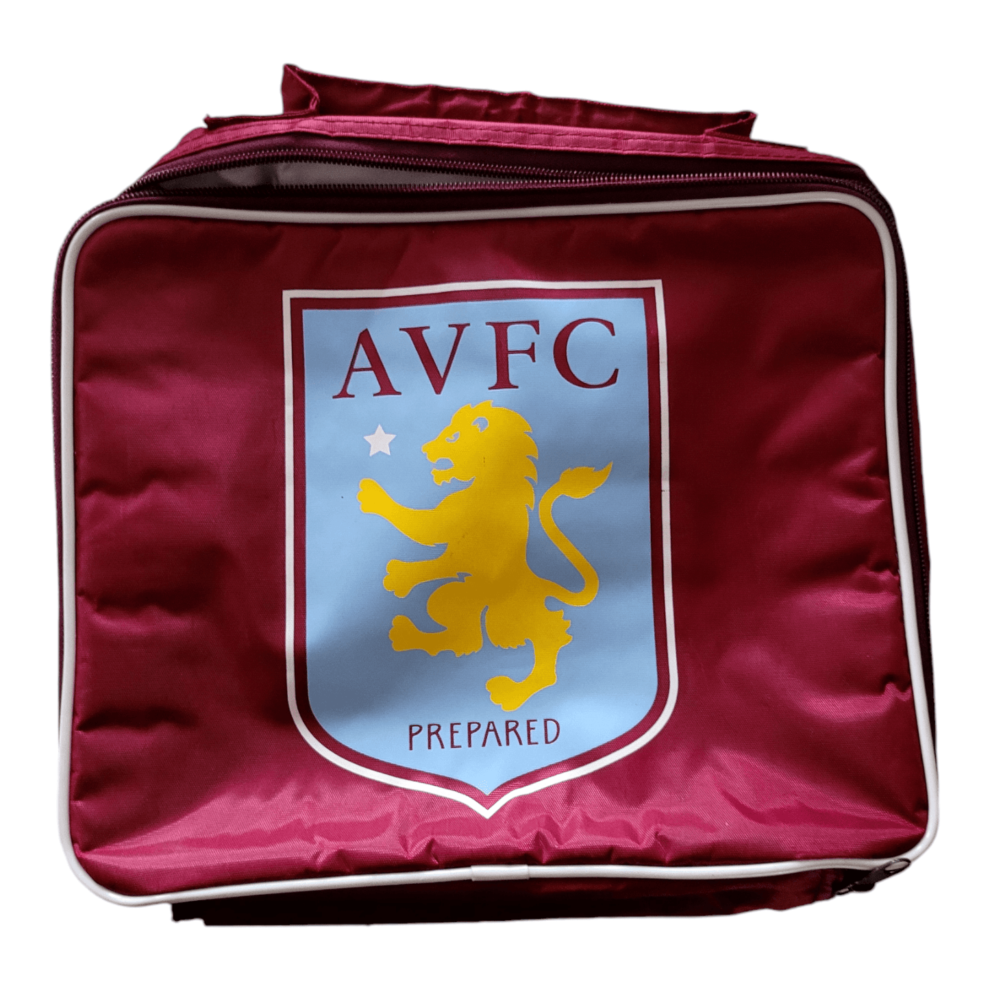 Aston Villa FC AVFC Official Cooler Lunch Bag Maroon with Crest Logo EST. 1874