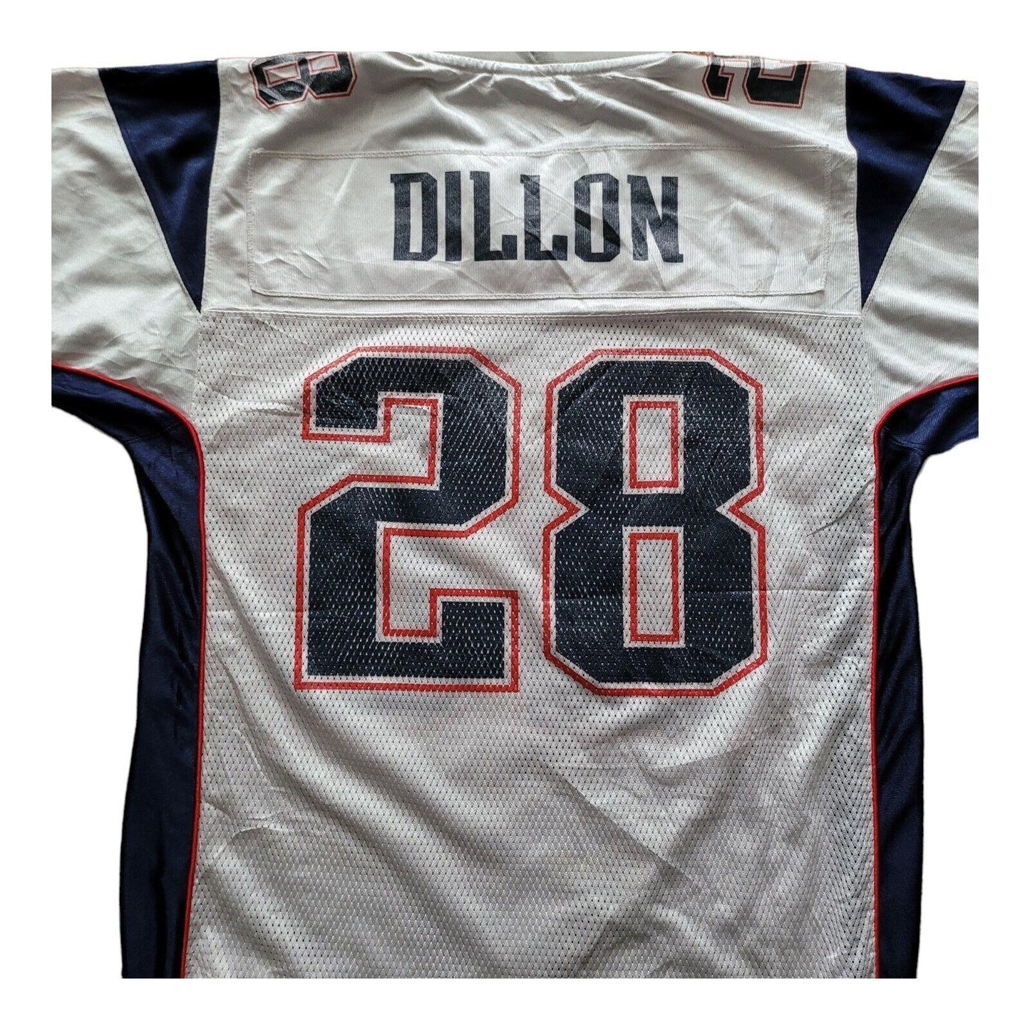 New England Patriots Reebok Dillon #28 NFL Jersey - Size M - Authentic Replica with Comfort Fit-USASTARFASHION