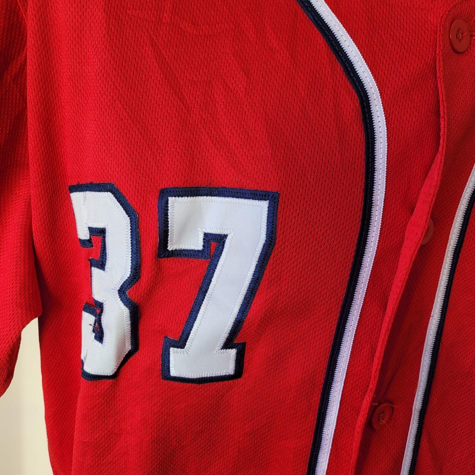 Washington Nationals Strasburg #37 Baseball Jersey by Majestic - Size 44-USASTARFASHION