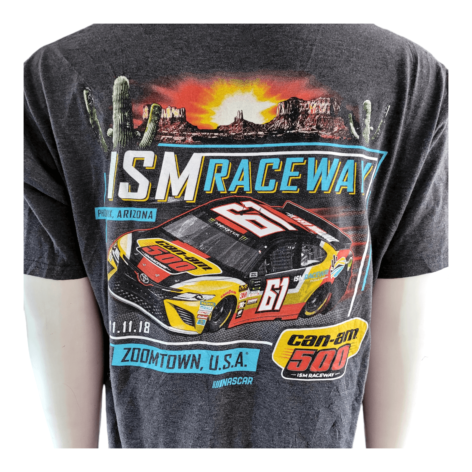 Fanatics ISM Raceway NASCAR T-Shirt XL Can-Am 500 Race Car Graphic