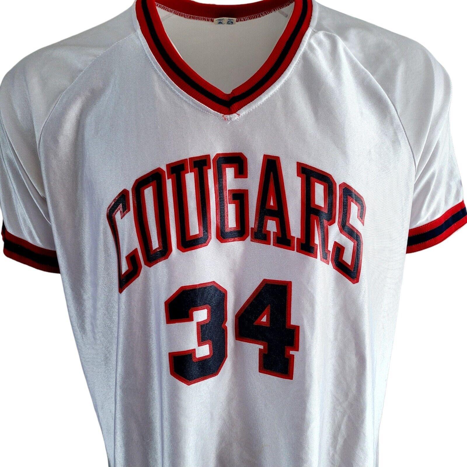 Vintage Champion "Cougars" Basketball Jersey - Men's Size 20 - Retro Design, Comfort Fit, USA Made-USASTARFASHION