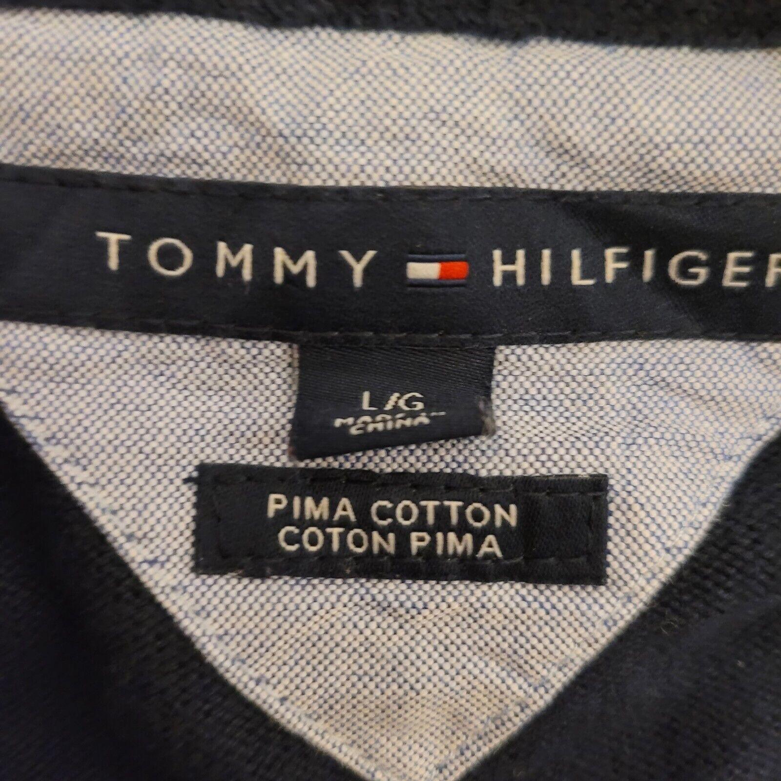 Tommy Hilfiger Large Pima Cotton Jumper | Size L 48" Chest | 100% Authentic-USASTARFASHION