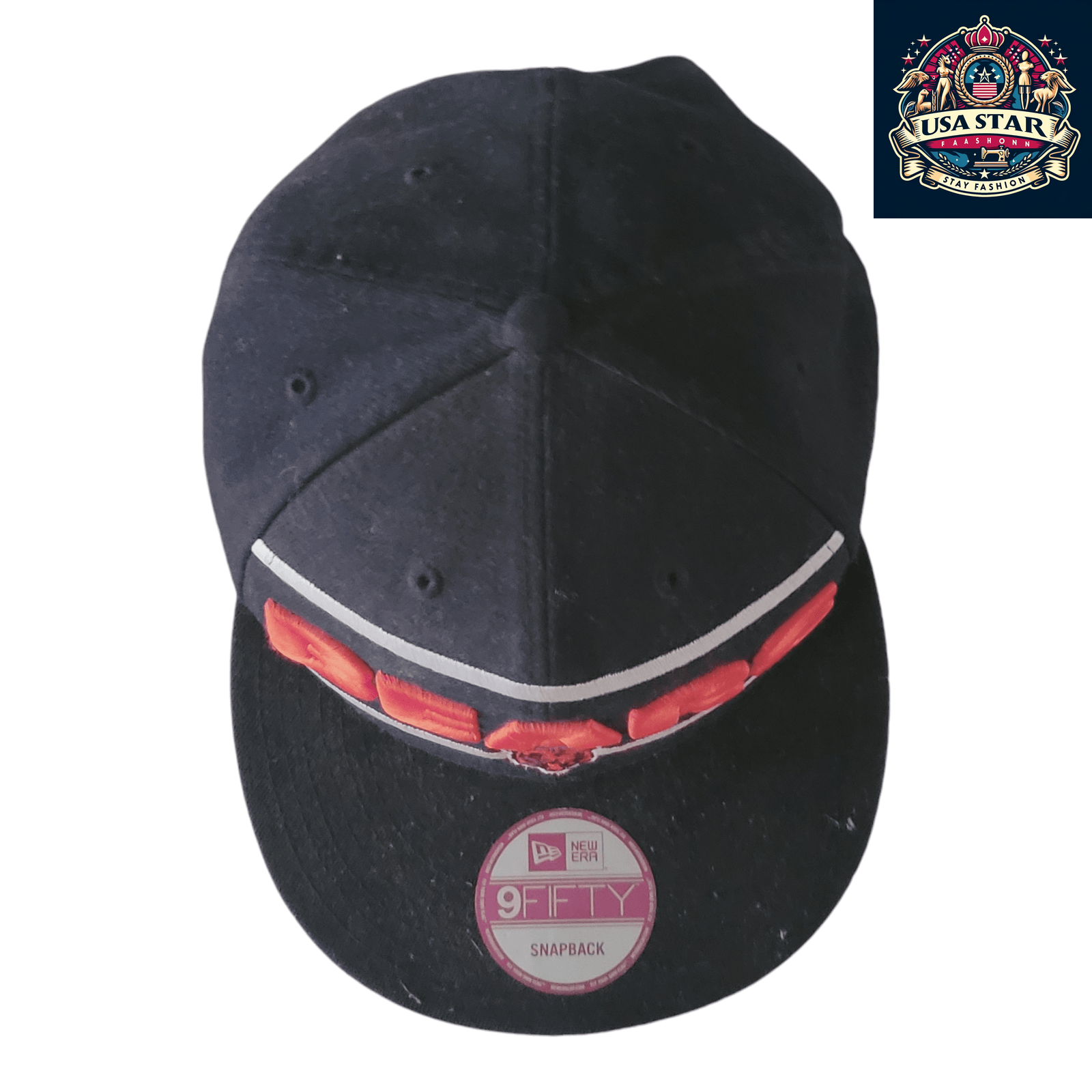 New Era Chicago Bears Snapback Hat – 100% Polyester, Adjustable Fit, Iconic Team Logo - USASTARFASHION